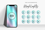 240 Holographic Instagram Highlights