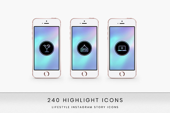 240 Instagram Highlight Covers in Instagram Templates - product preview 2