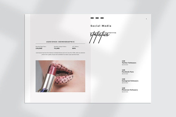 Media Kit Template in Magazine Templates - product preview 2