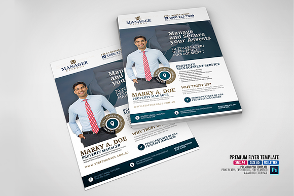 Property Management and Real Estate in Flyer Templates - product preview 2