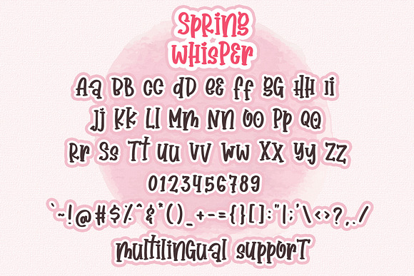 Spring Whisper - Handwritten Font in Display Fonts - product preview 8