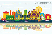 Volgograd Russia City Skyline