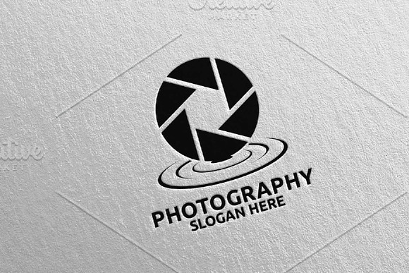 Water Camera Photography Logo 85 in Logo Templates - product preview 4