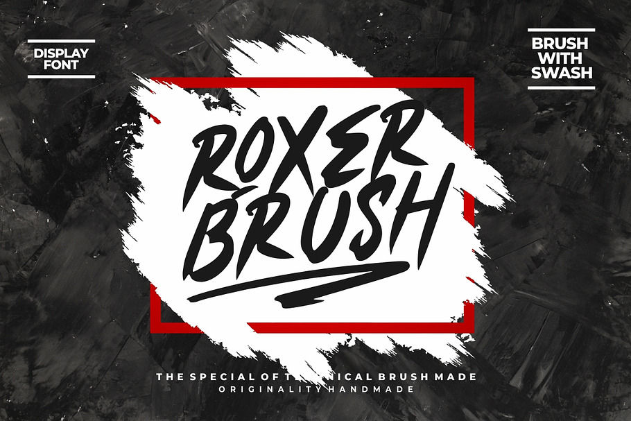 Roxer Brush in Display Fonts - product preview 8