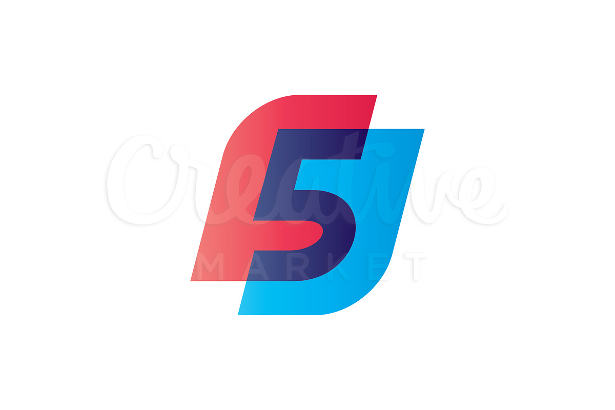 Number Five Logo in Logo Templates - product preview 8