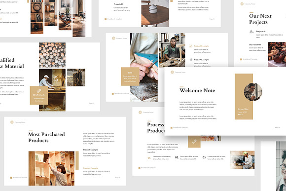 Wood & Craft Powerpoint Template in PowerPoint Templates - product preview 2