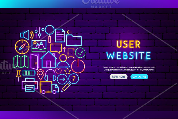 Web UI UX Neon in Neon Icons - product preview 5