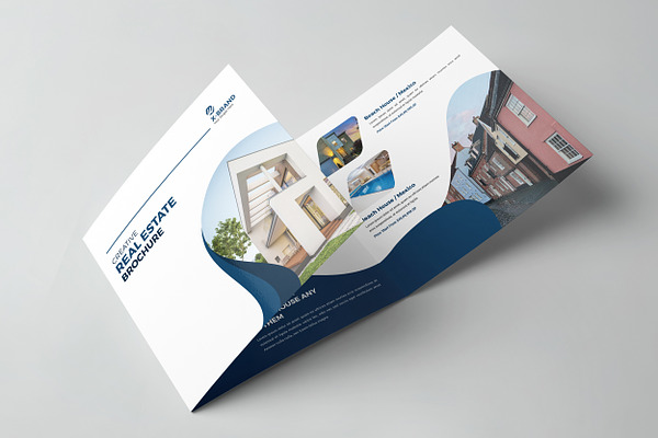 Real Estate Square Trifold Brochure