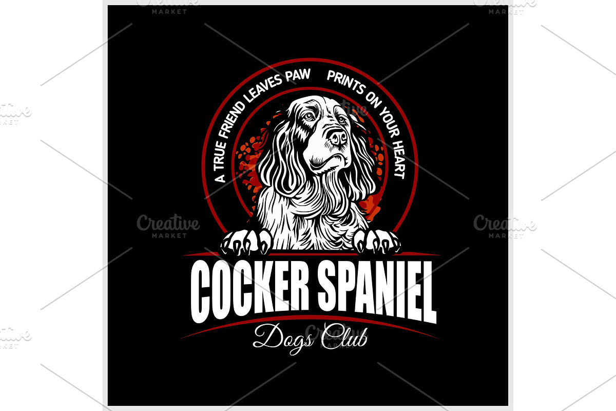 Cocker Spaniel - vector illustration in Illustrations - product preview 8