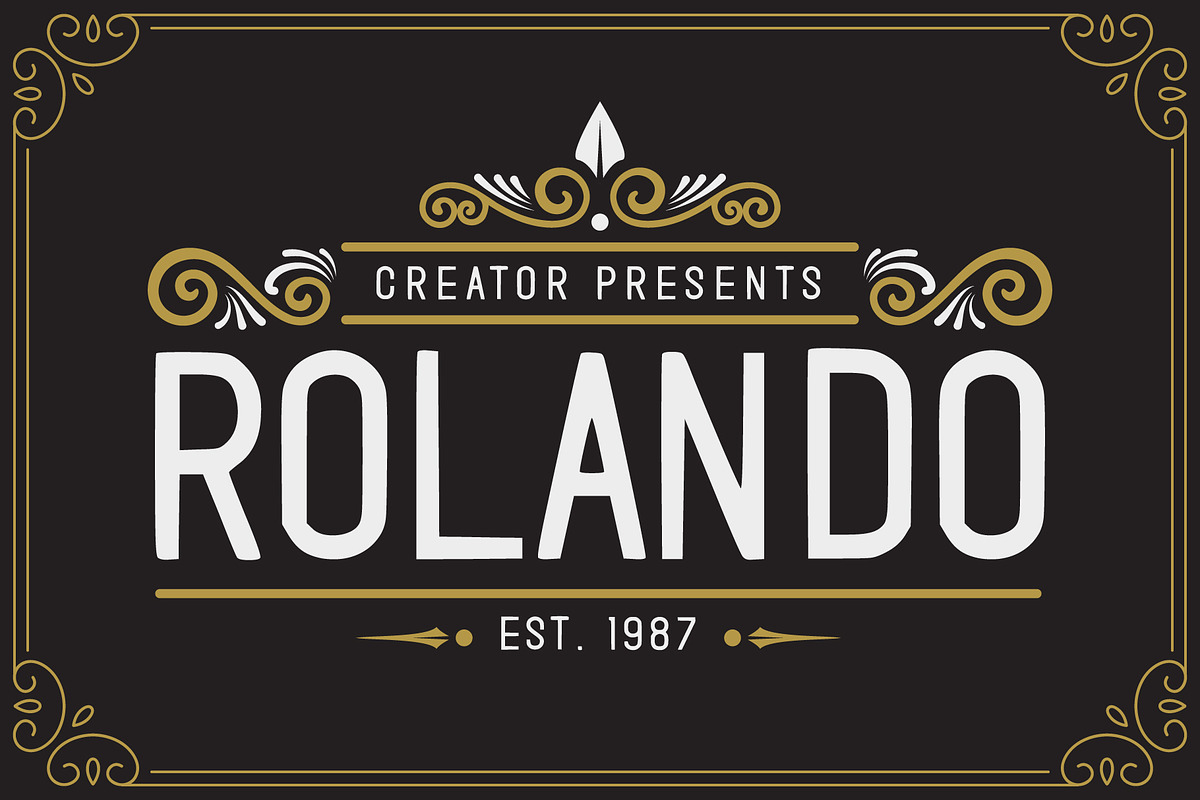 Rolando Vintage Font in Display Fonts - product preview 8