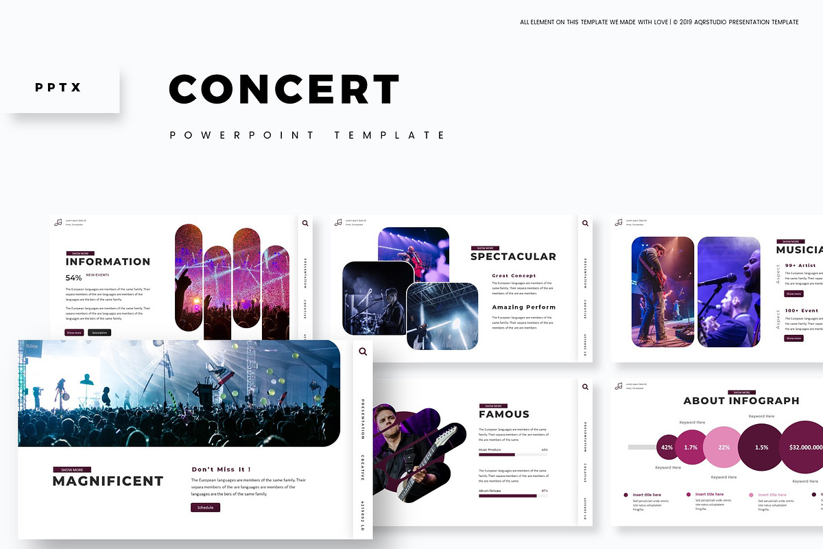 Concert - Powerpoint Template in PowerPoint Templates - product preview 8