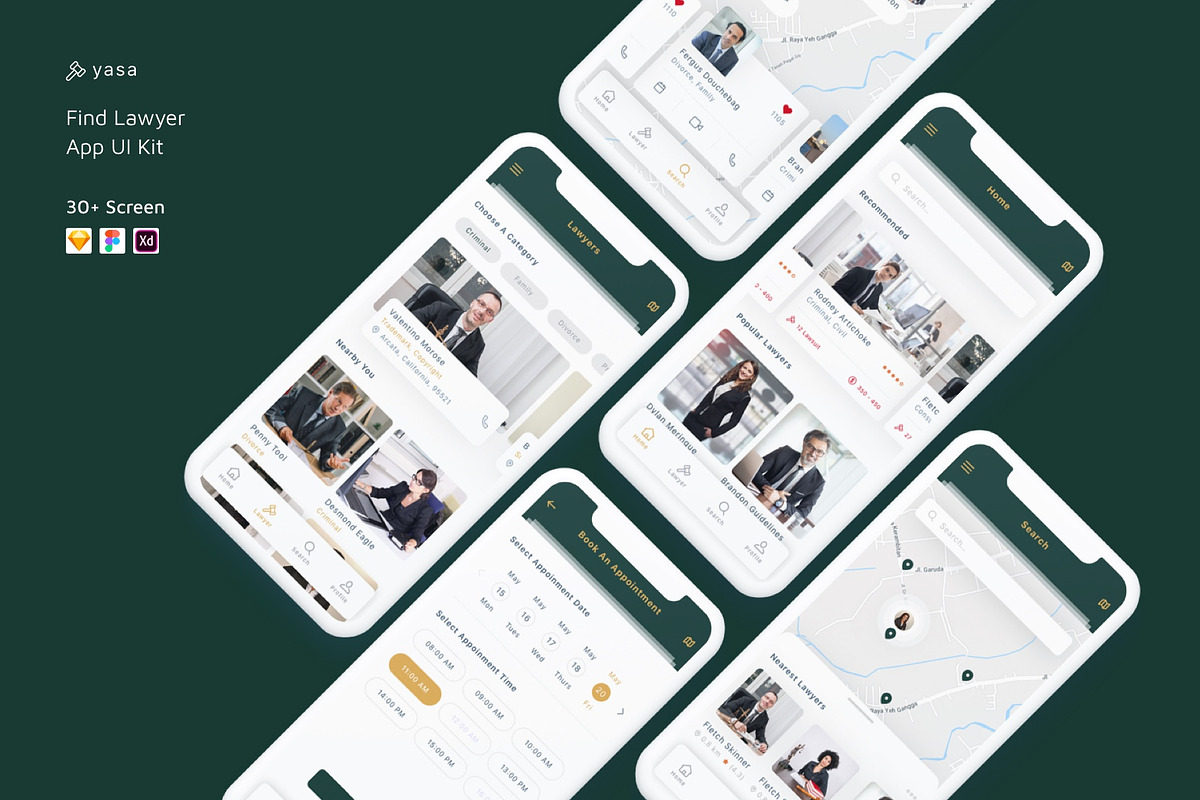 Yasa - Find Lawyer App UI Kit in App Templates - product preview 8
