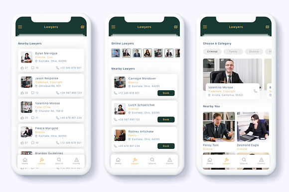 Yasa - Find Lawyer App UI Kit in App Templates - product preview 1