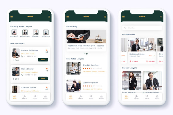 Yasa - Find Lawyer App UI Kit in App Templates - product preview 3