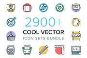 2900+ Cool Vector Icon Sets Bundle