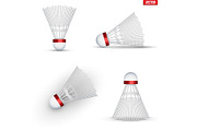 Set of Badminton shuttlecocks