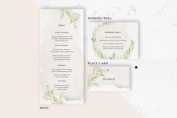 Foliage Wedding Invitation in Wedding Templates - product preview 2