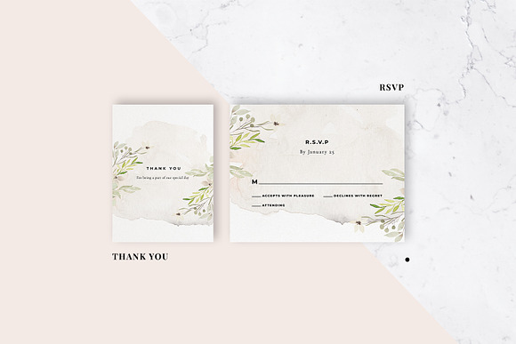 Foliage Wedding Invitation in Wedding Templates - product preview 3