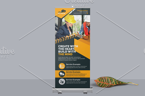 Construction Rollup Banner