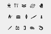 15 Grill and BBQ Icons