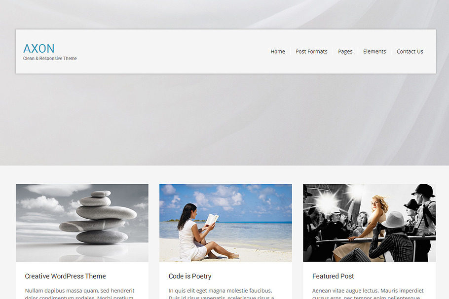 Axon in WordPress Blog Themes - product preview 8