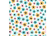 Cute seamless pattern with primitive