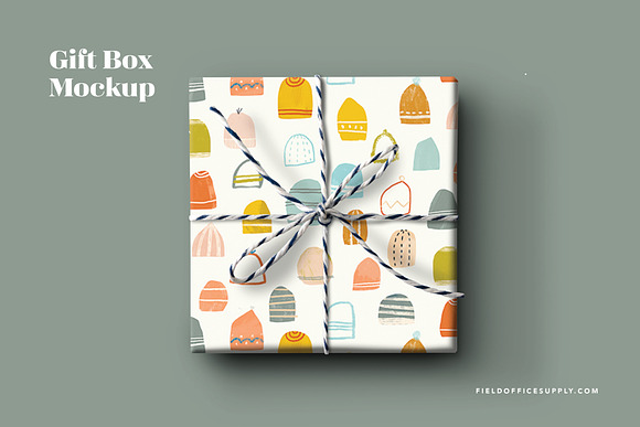 Gift Box Mockup in Product Mockups - product preview 1