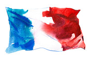 Flag of France, hand drawn
