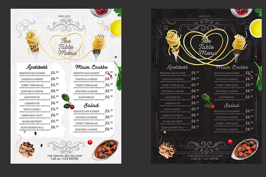 Restaurant Menu in Flyer Templates - product preview 8