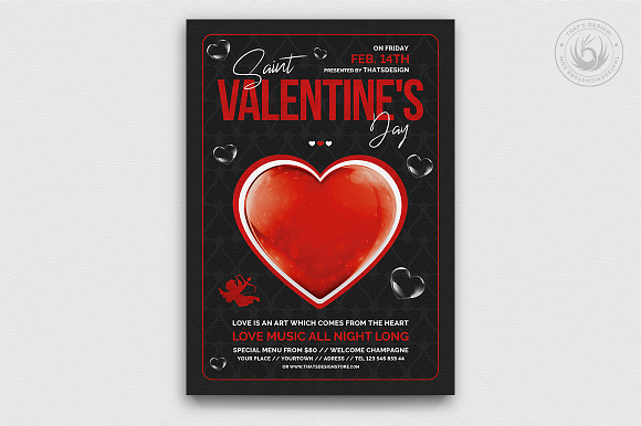 Valentines Day Flyer Bundle V4 in Flyer Templates - product preview 2