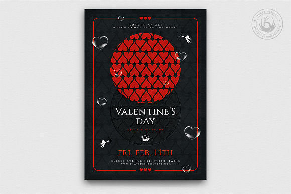 Valentines Day Flyer Bundle V4 in Flyer Templates - product preview 3