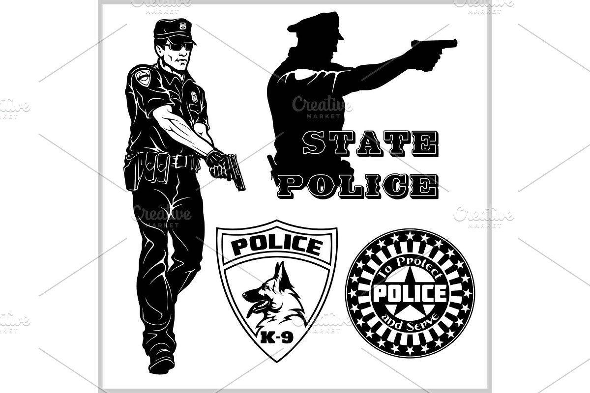 Police man - Police badges and in Objects - product preview 8