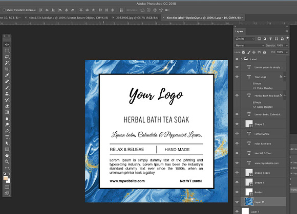 stand up pouch label template in Stationery Templates - product preview 5