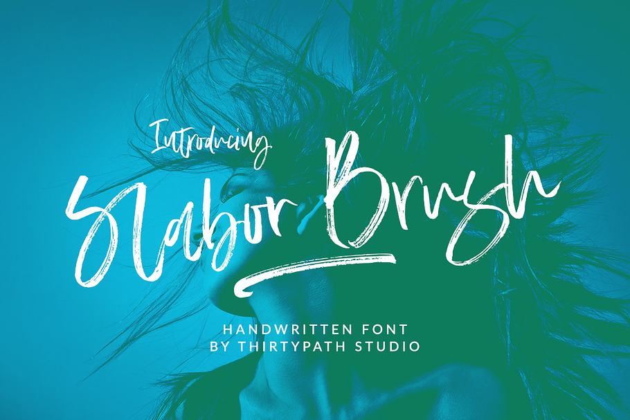 Slabor Brush Font in Script Fonts - product preview 8