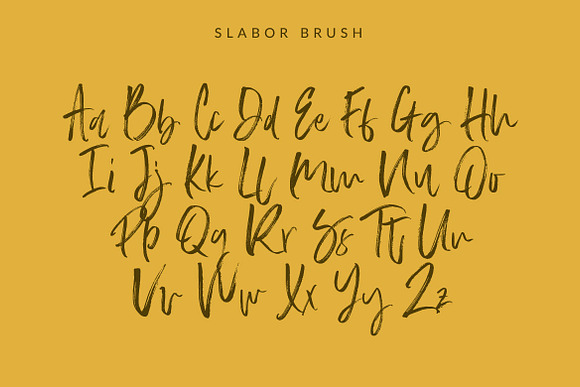 Slabor Brush Font in Script Fonts - product preview 4