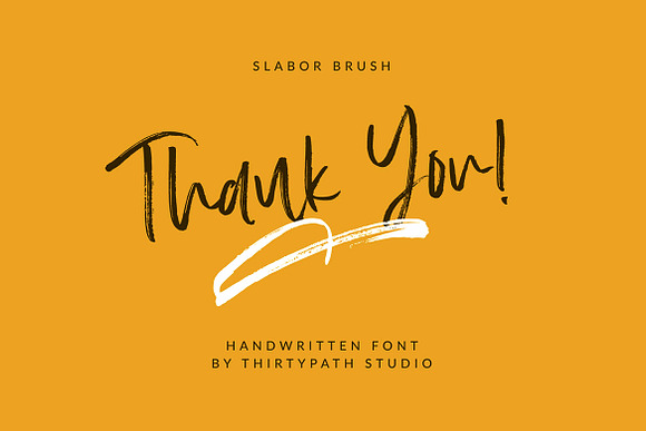Slabor Brush Font in Script Fonts - product preview 6