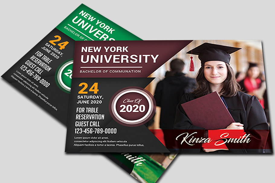 Graduation Invitation in Card Templates - product preview 8