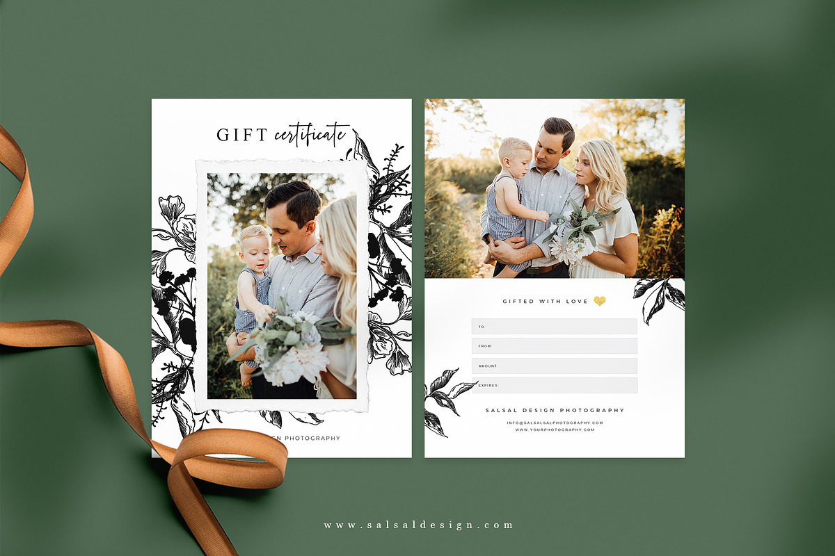 Photographer Gift Certificates GC018 in Card Templates - product preview 8