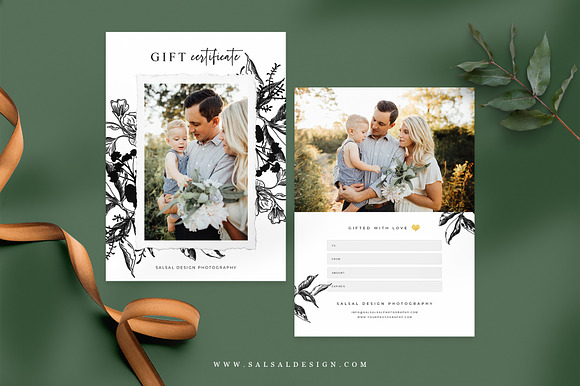 Photographer Gift Certificates GC018 in Card Templates - product preview 2
