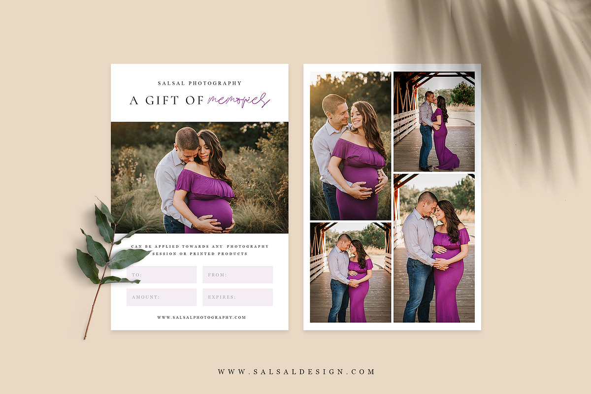 Photographer Gift Certificates GC016 in Card Templates - product preview 8