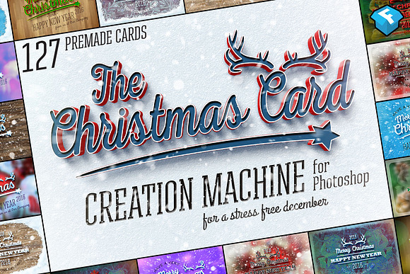 Christmas Card Creation Machine in Photoshop Layer Styles - product preview 2