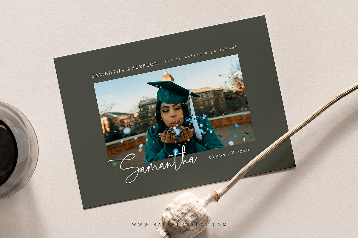 Graduation Card Templates G138 in Card Templates - product preview 8