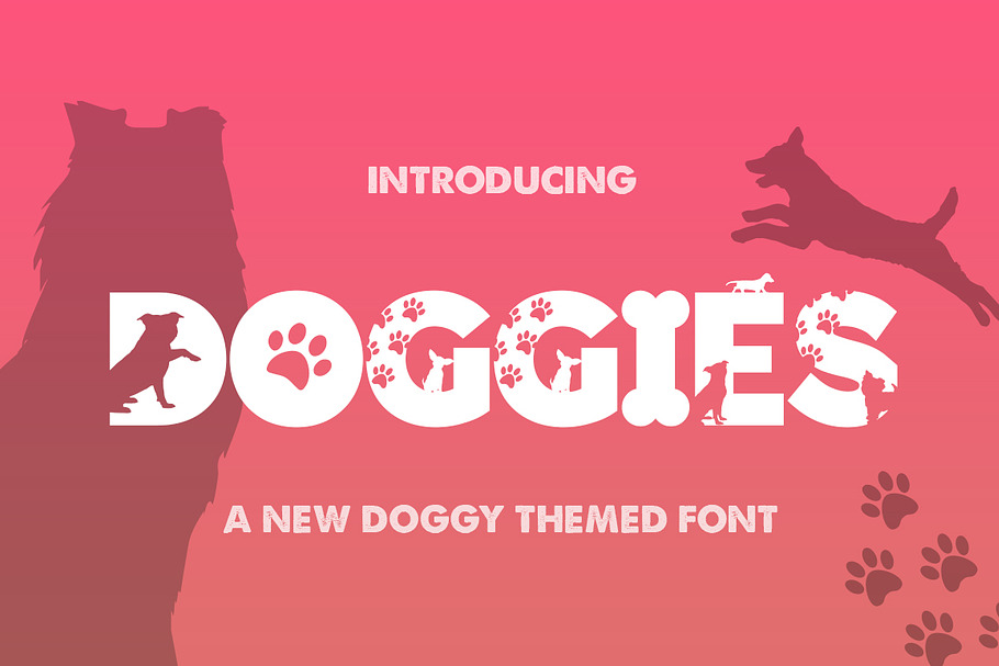 Doggies Silhouette Font in Display Fonts - product preview 8