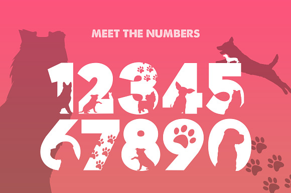 Doggies Silhouette Font in Display Fonts - product preview 2