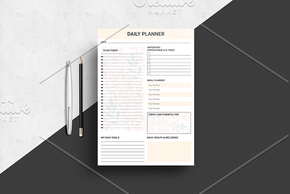 Daily, Weekly , Monthly Planner V07 in Stationery Templates - product preview 1