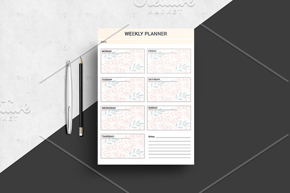Daily, Weekly , Monthly Planner V07 in Stationery Templates - product preview 3