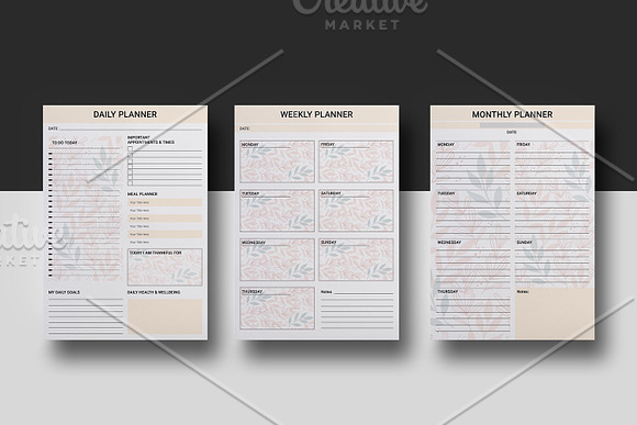 Daily, Weekly , Monthly Planner V07 in Stationery Templates - product preview 4