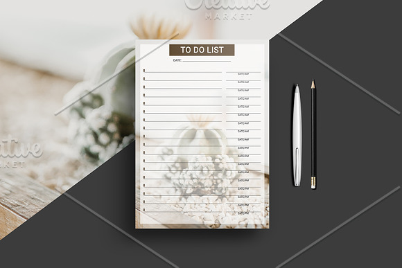Planner Template V08 in Stationery Templates - product preview 4