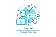 Free trial concept icon