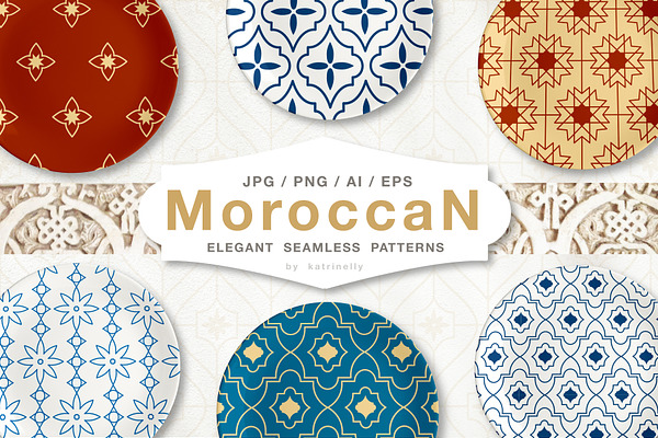 Moroccan Elegant Seamless Patterns